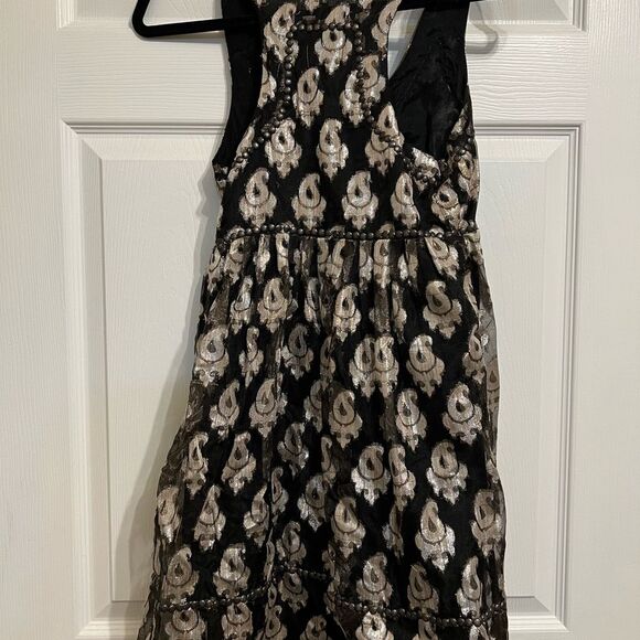 Free People Metallic Studded Party Dress Size 0 - Picture 11 of 11